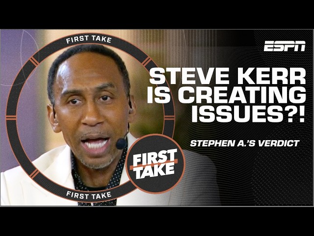 Stephen A. thinks Steve Kerr is ‘FULL OF IT’ with Team USA rotation issues 🍿 | First Take