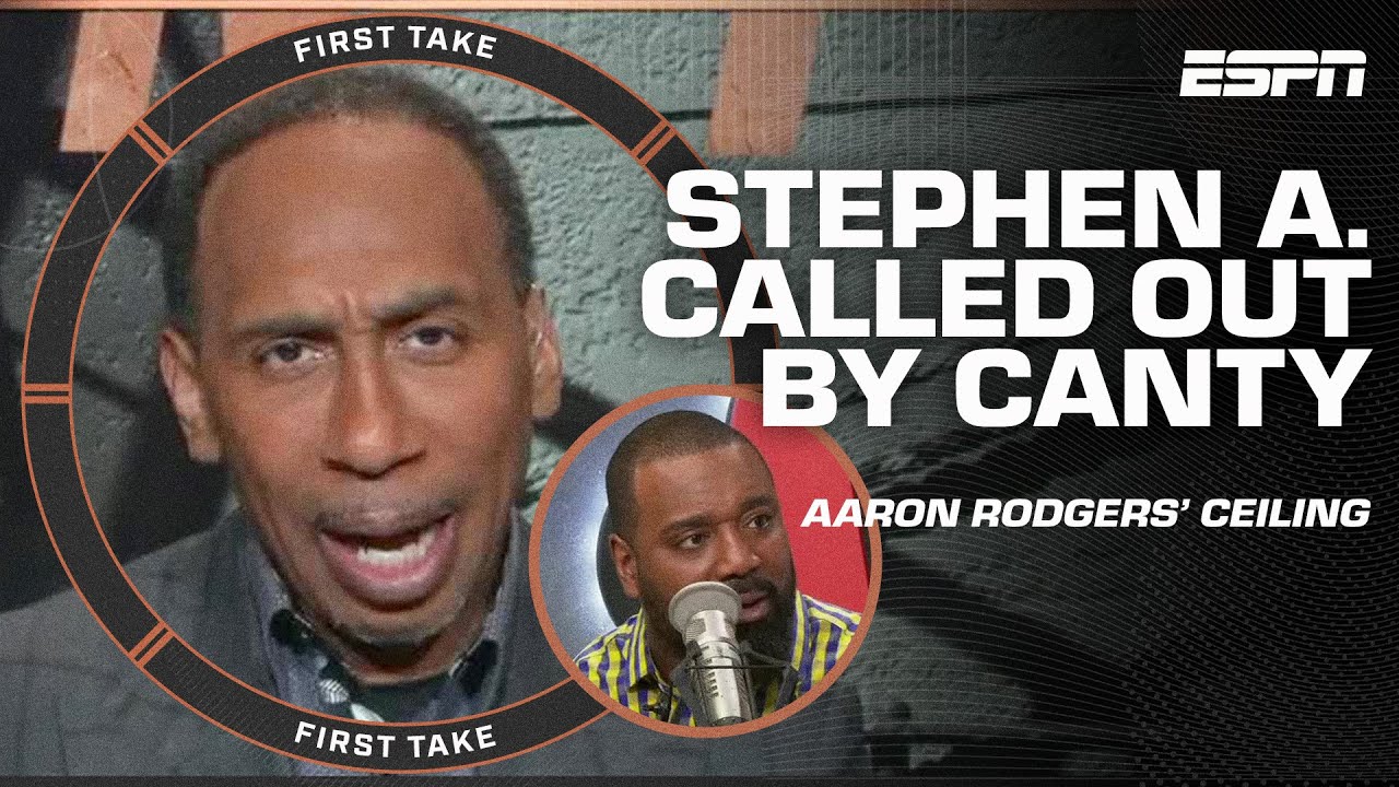 AN ASININE TAKE⁉ Stephen A. fires back at Chris Canty’s Aaron Rodgers evaluation | First Take