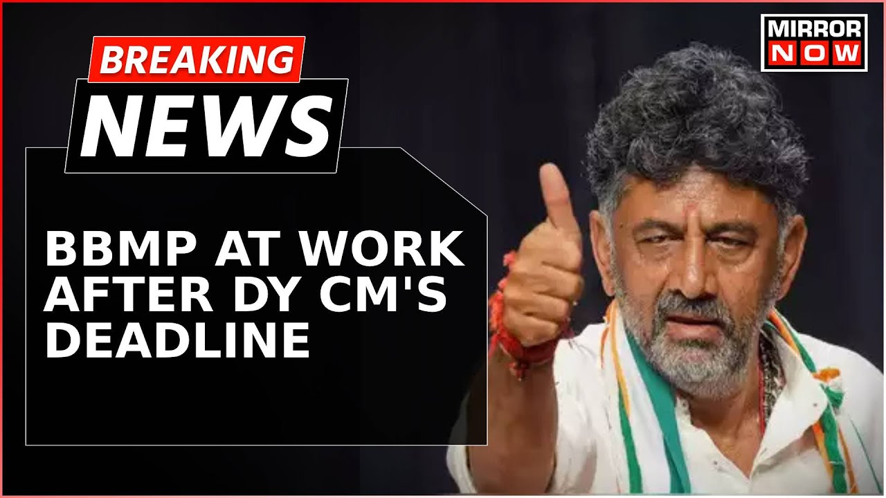 Breaking News | After Karnataka Dy CM DK Shivakumar’s Deadline, BBMP Fills Potholes Across Bengaluru