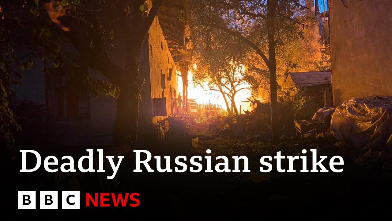 Russian strike on Lviv in Ukraine kills seven | BBC News