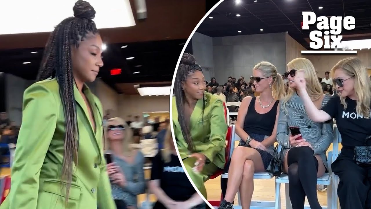 Tiffany Haddish walks the NYFW runway on Kathy Hilton’s dare: ‘Nothing but trouble’