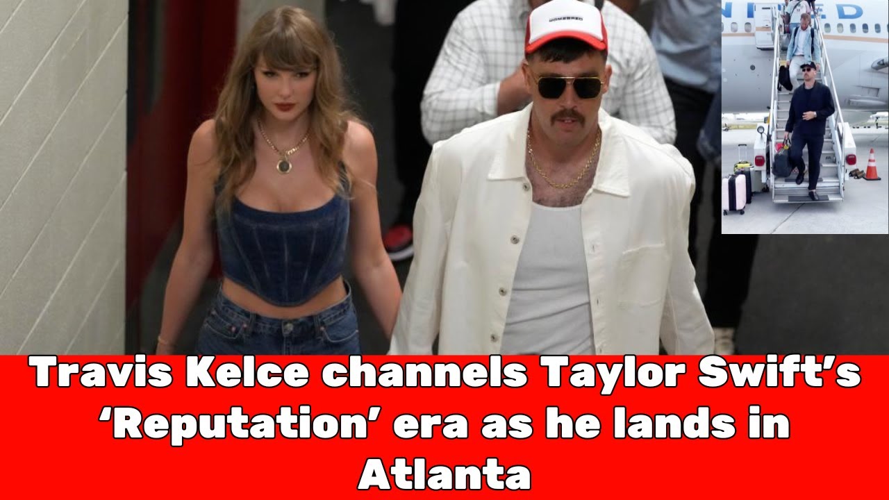 Travis Kelce Channels Taylor Swift’s ‘Reputation’ Era in All-Black #celebritynews #hollywoodgossips