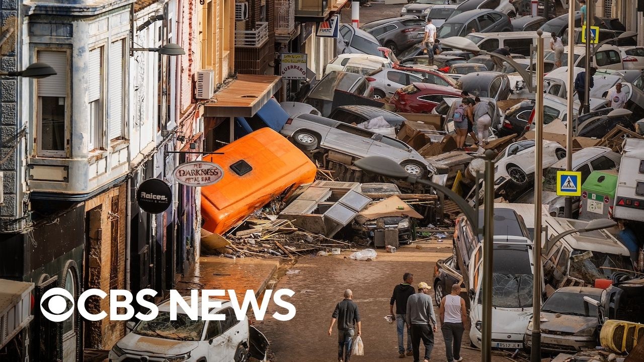 Aftermath of deadly Spain flooding captured in videos