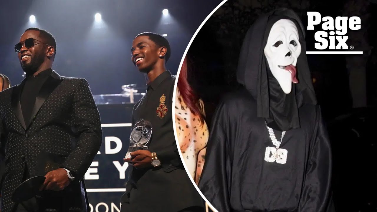 Diddy’s son Christian hits the town as Ghostface for Halloween party while dad remains behind bars