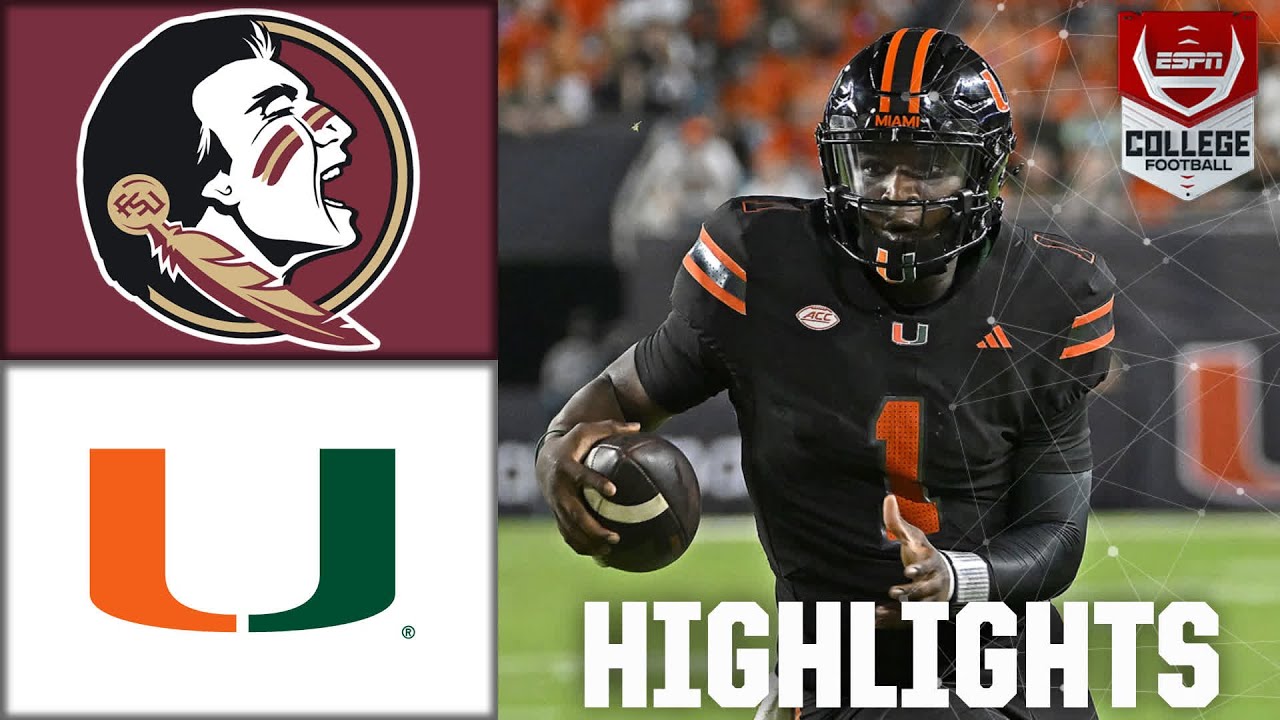 Florida State Seminoles vs. Miami Hurricanes | Full Game Highlights | ESPN College Football