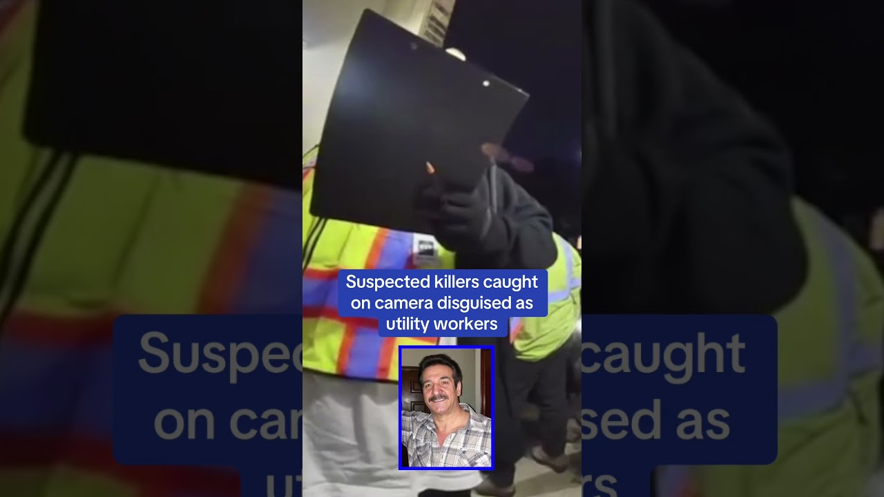 Suspected KILLERS caught on camera disguised as utility workers 😱