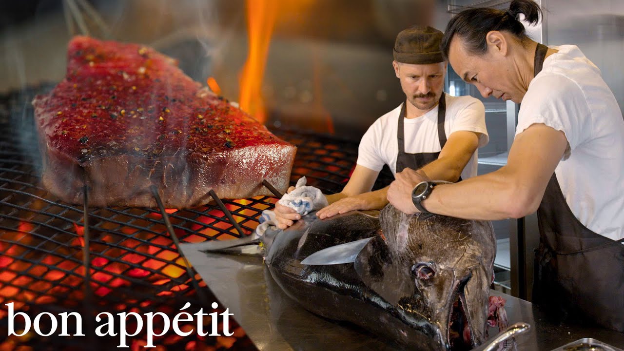 A Day at LA’s Hottest Japanese Restaurant Breaking Down a 137lb Tuna | On The Line | Bon Appétit