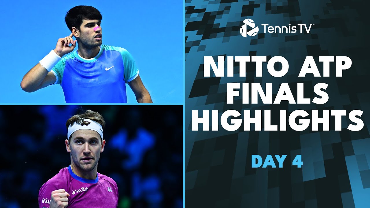 Alcaraz & Rublev Look For First Win; Zverev vs Ruud | Nitto ATP Finals 2024 Highlights Day 4