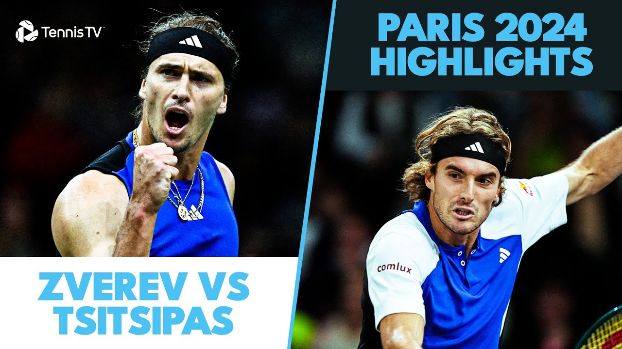 Alexander Zverev vs Stefanos Tsitsipas Highlights | Paris 2024