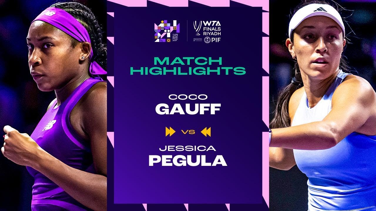 Coco Gauff vs. Jessica Pegula | 2024 WTA Finals Riyadh Group Stage | Match Highlights