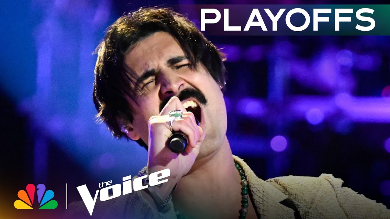 Danny Joseph Puts a Rock ‘n’ Roll Spin on “I Heard It Through the Grapevine” | Voice Playoffs | NBC