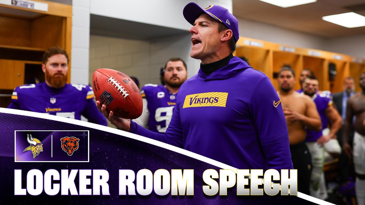 Kevin O’Connell’s Locker Room Speech After Minnesota Vikings Win Over Chicago Bears