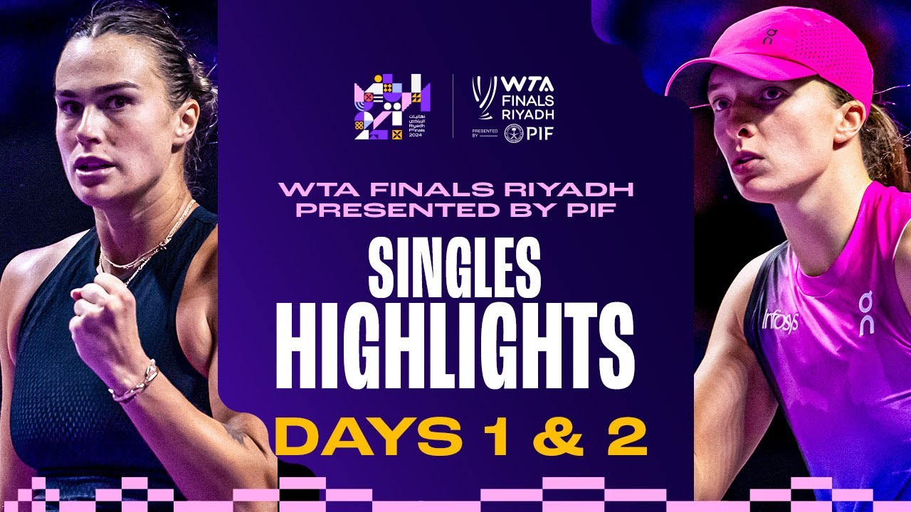 Kicking off the Singles Group Stage in Riyadh | 2024 WTA Finals Group Stage | Match Highlights