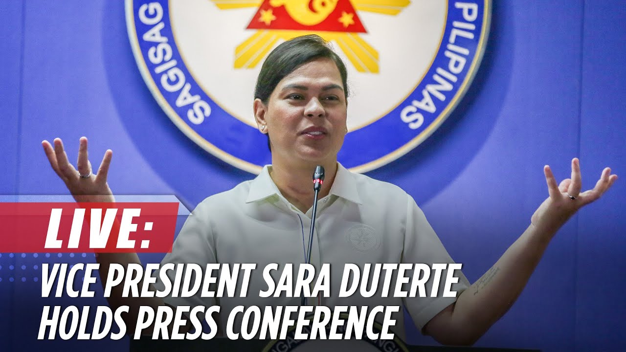 LIVE: VP Sara Duterte holds press conference | November 22