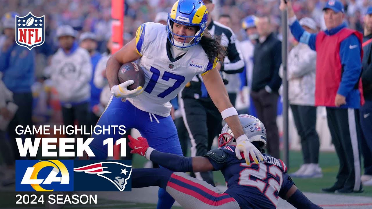 Los Angeles Rams vs. New England Patriots Game Highlights | NFL 2024 Season Week 11