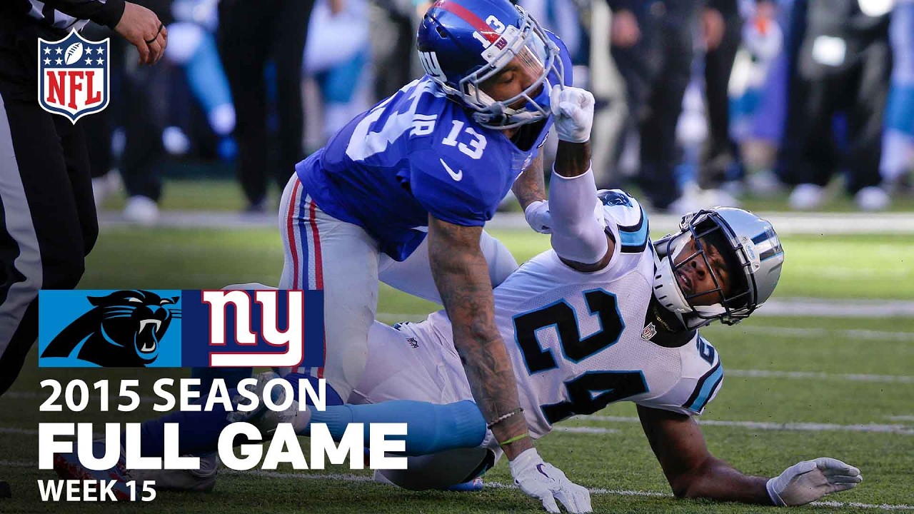 Odell vs. Norman FULL… I mean, Panthers vs. Giants FULL GAME | NFL 2015 Season Week 15