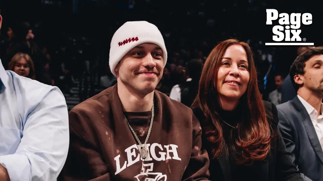 Pete Davidson spotted courtside at Brooklyn Nets game with mom Amy one day after rehab rumors