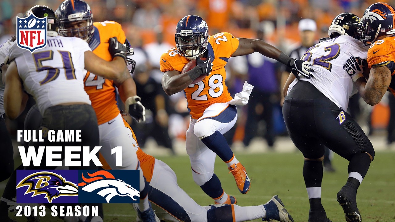 Peyton’s SEVEN touchdown revenge game! Ravens vs Broncos 2013 NFL season Week 1 FULL GAME