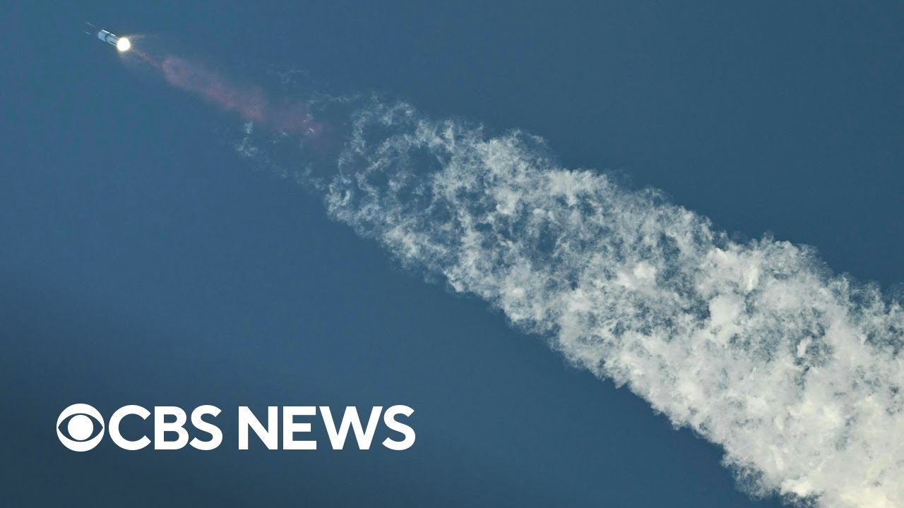 SpaceX launches Super Heavy-Starship’s sixth test flight | CBS News