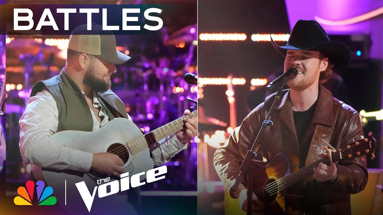 Tate Renner & Tanner Frick Take The Stage With Jelly Roll’s “Need A Favor” | The Voice Battles | NBC