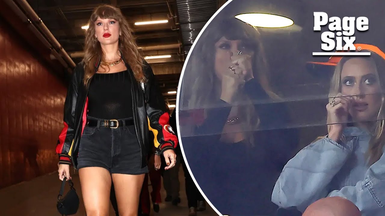 Taylor Swift gets fired up celebrating touchdown with mom Andrea at Chiefs vs. Buccaneers game