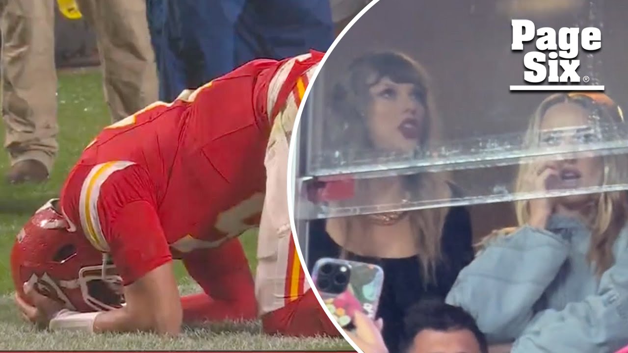 The scary moment Taylor Swift & Brittany Mahomes realized Patrick got injured after Chiefs touchdown