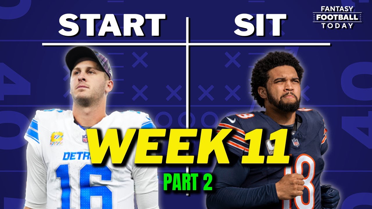 Week 11 Starts & Sits Part 2: Top Ranking Debates, Sleepers, & Busts! | 2024 Fantasy Football Advice