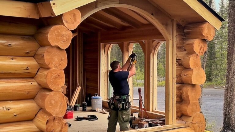 Dad Spends 2 Years Building LOG HOUSE for Family of 7 | Start to Finish by @MontanaHaven