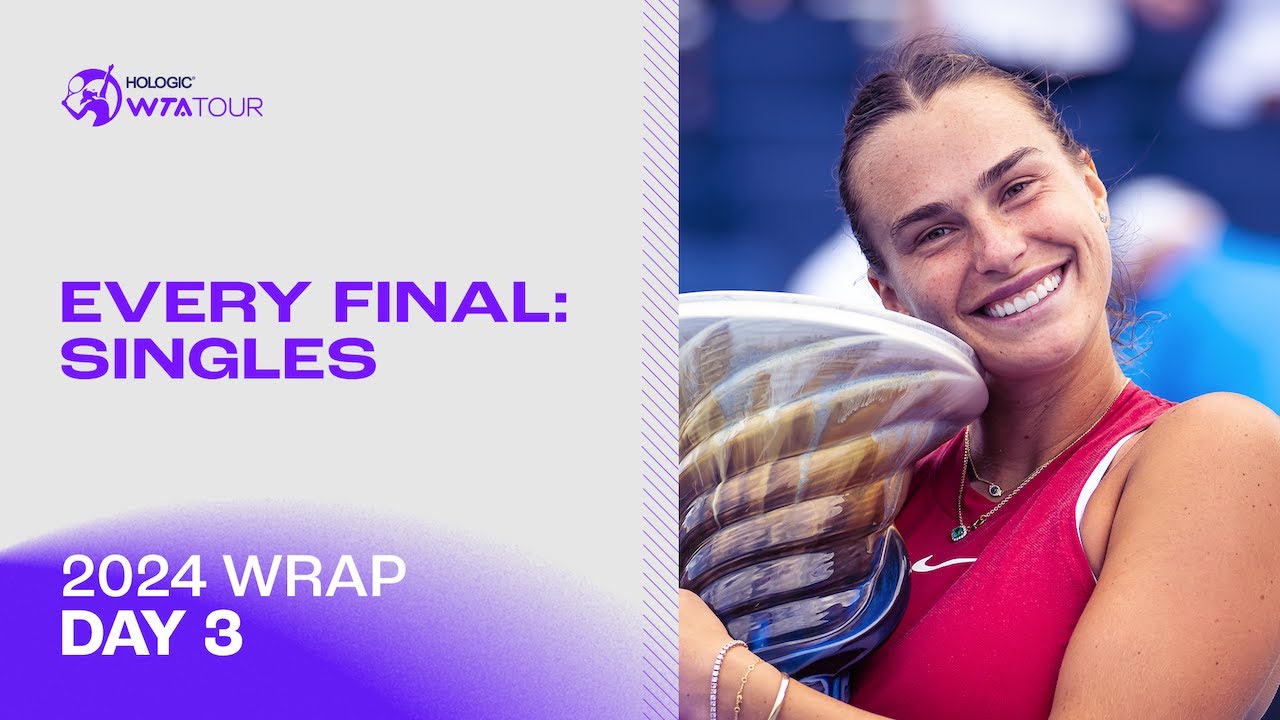 Every Singles Championship Point From The 2024 WTA Tour | 2024 WTA Wrap | Day 3