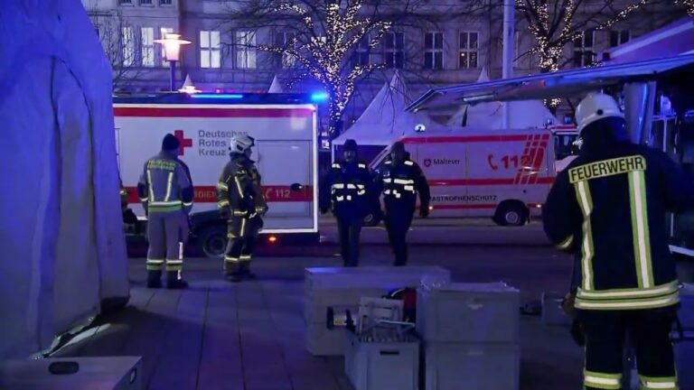 German Christmas Market attack raw video