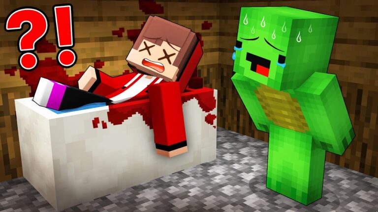 JJ Faked His MURDER in the BATH to Prank Mikey in Minecraft (Maizen)