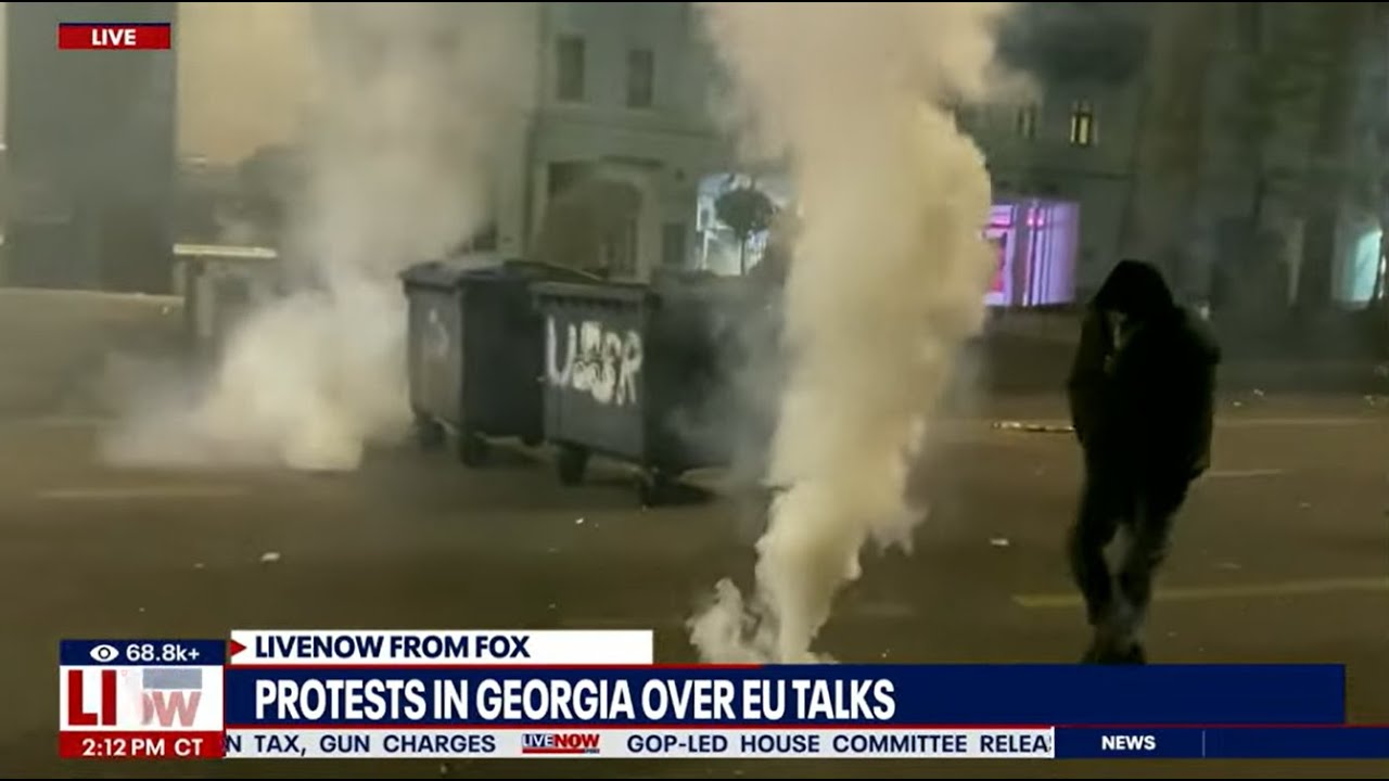 LIVE NOW: Violent protests erupt in Tbilisi, Georgia over EU talks