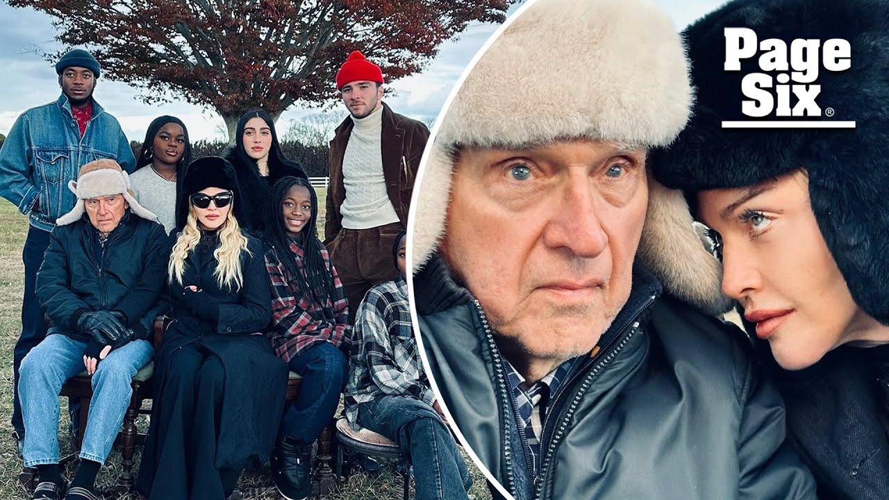 Madonna shares rare photo with father, all 6 of her children for Thanksgiving