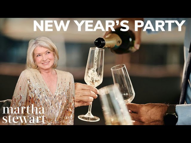 Martha Stewart’s Perfect New Year’s | Brunch, Cocktails, and Tablescapes