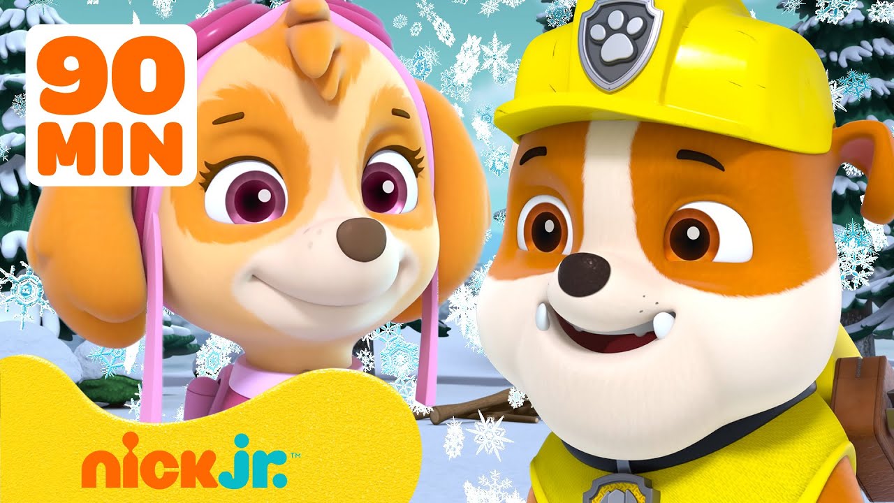 PAW Patrol Winter & Snow Adventures! w/ Rubble & Skye! ☃️ 90 Minutes | Nick Jr.