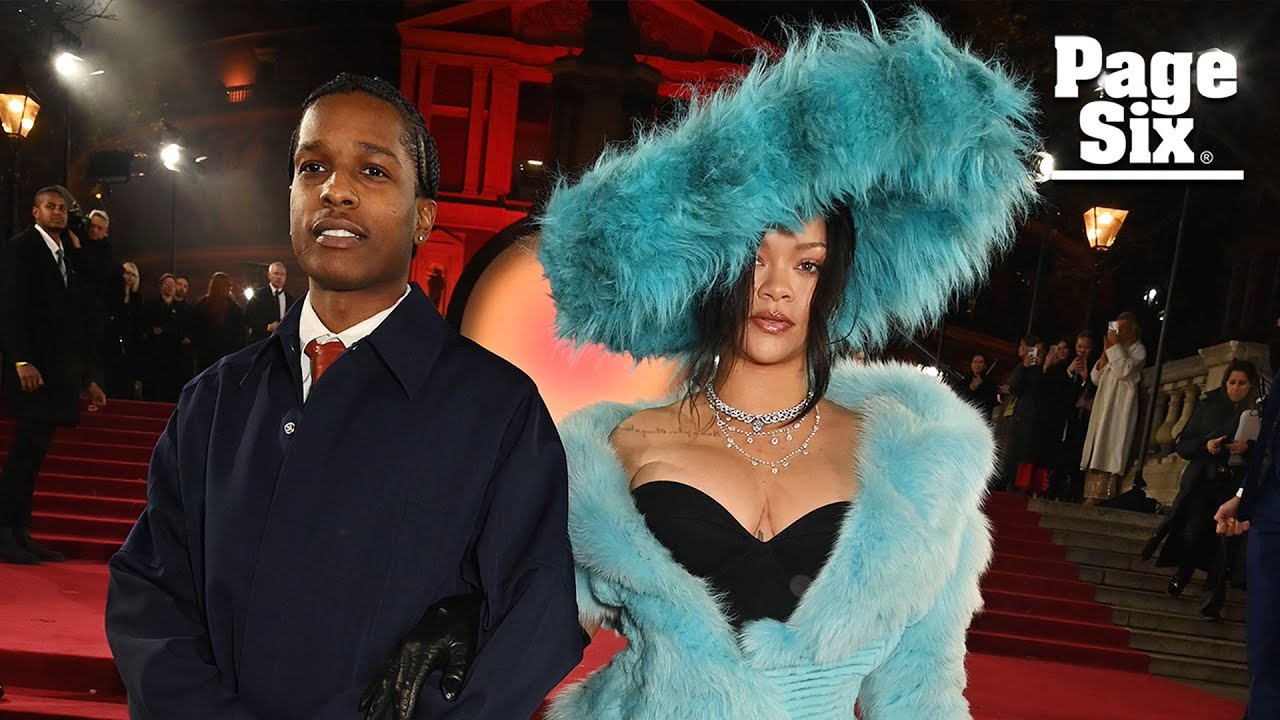 Rihanna goes all-in on fur in oversized hat and matching minidress at British Fashion Awards 2024