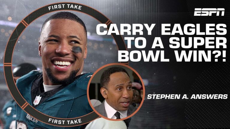 Can Saquon carry Eagles to a Super Bowl win? + Why Stephen A. HATES snow games 🥶 | First Take