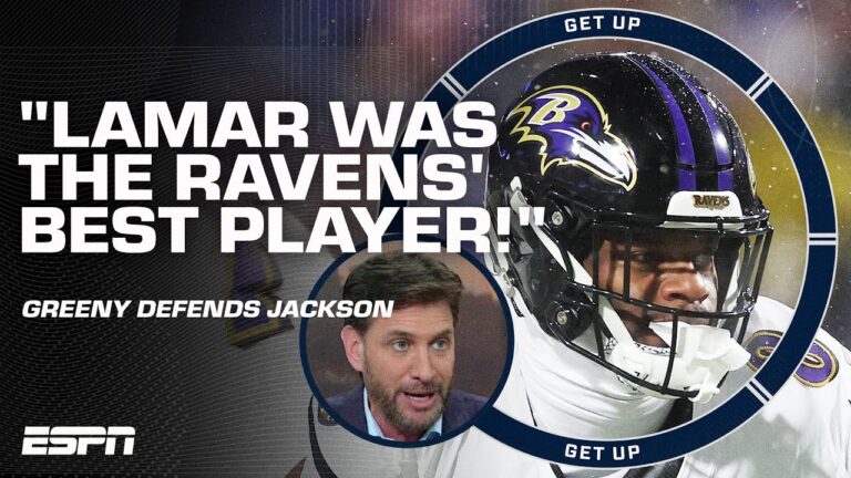 DEBATING Lamar Jackson’s blame in Ravens’ loss 👀 Greeny DISAGREES with criticism | Get Up