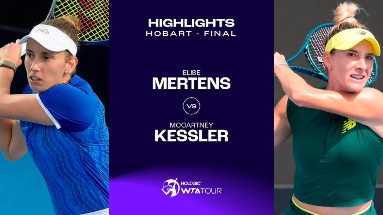 Elise Mertens vs. McCartney Kessler | 2025 Hobart Final | WTA Match Highlights