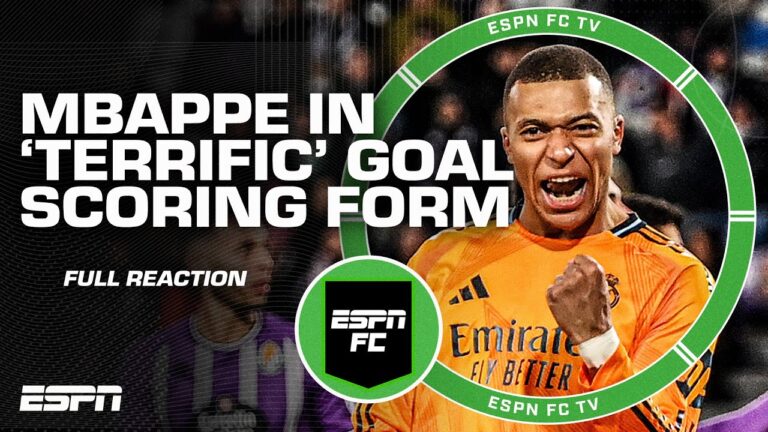 FULL REACTION: Kylian Mbappe gets his FIRST hat trick with Real Madrid 🎩 | ESPN FC