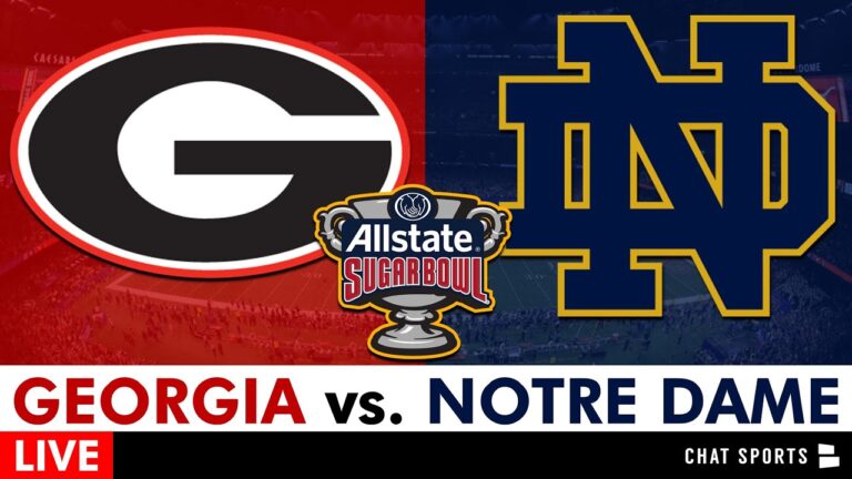 Georgia vs. Notre Dame Live Streaming Scoreboard, Play-By-Play, Highlights: CFP Sugar Bowl On ESPN