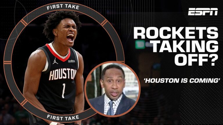 HE’S A FUTURE STAR 🤩 Stephen A. PRAISES Amen Thompson and the Houston Rockets 🚀 | First Take