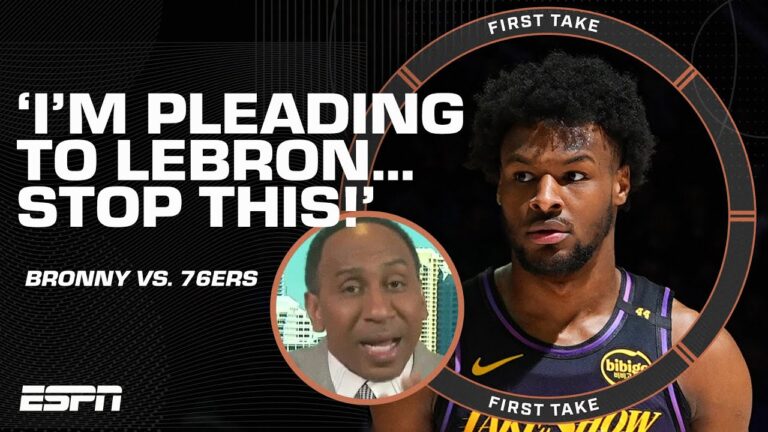 ‘HE’S NOT READY YET’ 🗣️ Stephen A. PLEADS for LeBron to STOP EXPOSING Bronny to the NBA | First Take