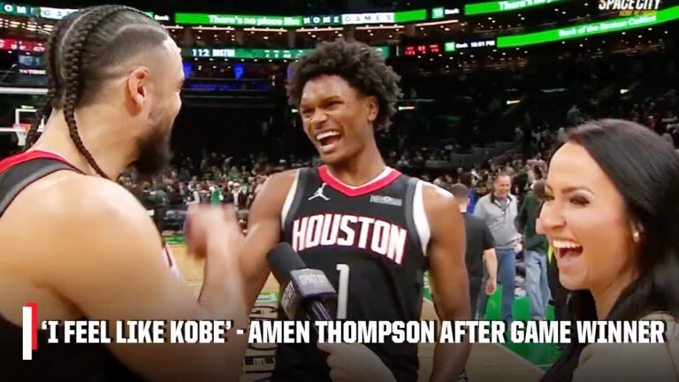 ‘I FEEL LIKE KOBE’ – Amen Thompson and Dillon Brooks react to career-high nights 🙌 | NBA on ESPN