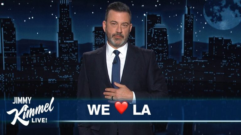 Jimmy Kimmel Returns During the Los Angeles Wildfires