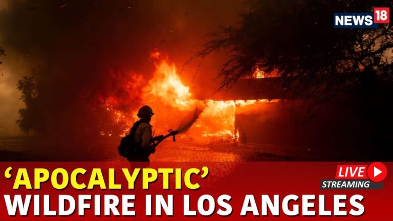 LIVE Thousands Flee California After New Fire Erupts in Hollywood Hills | Los Angeles Wildfire 2025