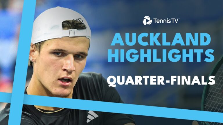 Monfils Takes On Diaz Acosta; Mensik & Michelsen Feature | Auckland 2025 Highlights Quarter-Finals