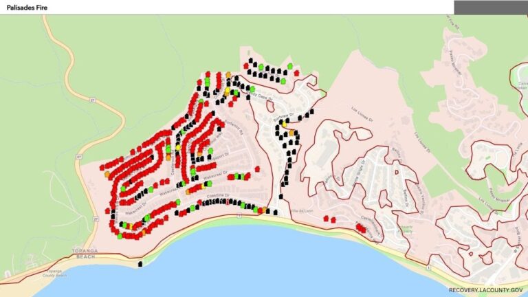 New maps show damage assessment from Palisades and Eaton fires