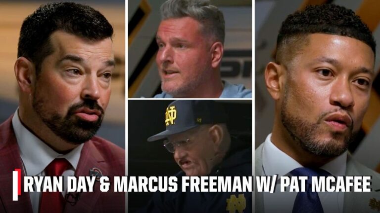 Pat McAfee’s FULL sit down with Ryan Day & Marcus Freeman 🏆 | ESPN College Football