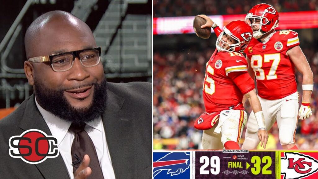 “Patrick Mahomes is GOAT!” – ESPN on Chiefs beat Bills 32-29 to advance to 3rd straight Super Bowl